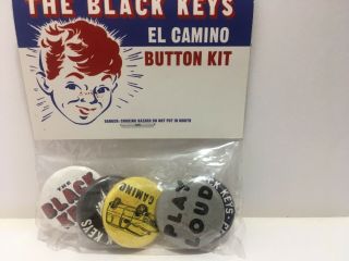 Hard To Find [set Of 5] The Black Keys El Camino Button Kit Pins Promo?