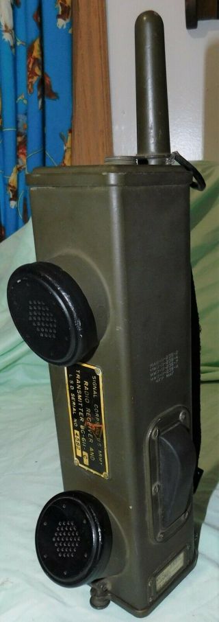 Signal Corps Us Army Radio Receiver & Transmitter Bc 611 - C