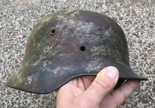 Ww2 German M35 M40 Normandy Camo Helmet