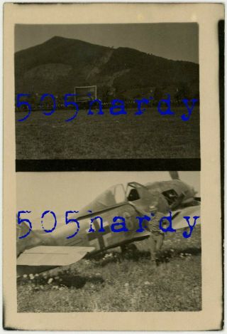 Wwii Us Gi Photo - Us Captured German Fw 190 Marked 8 On Airfield Wels Austria