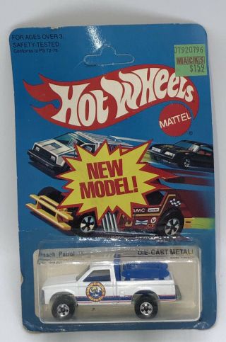1981 Rare Mattel Hot Wheels 3922 Beach Patrol Sandee Beach Patrol White Truck