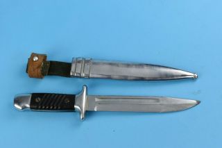 Bulgarian German Ally Combat Trench Fighting Dagger With Scabbard Knife No.  17177