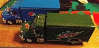 Pepsi - Cola And Mountain Dew Die Cast Trucks