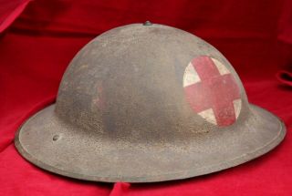 Early WW2 Kelly Medic Helmet 2