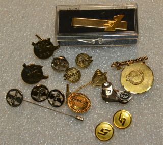 Snap - On Tools Tie Tacks Hat Pins Money Clip Blazer Buttons Vintage Old Antique