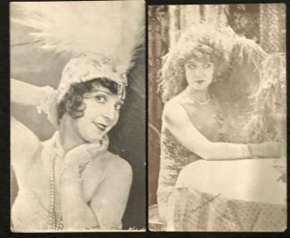 2 - Non Postcard Myerstown,  Pa 1929 Majestic Theatre Silent Movie Stars
