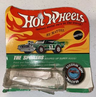 Hot Wheels 1969 Redline Mustang Boss Hoss Collectors Button Package