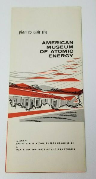 Vintage 1950s American Museum Of Atomic Energy Travel Brochure