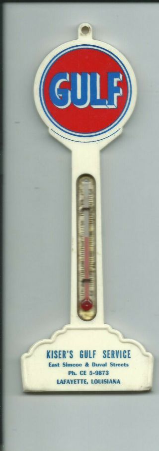 Pole Sign Thermometer,  Gulf Kiser 