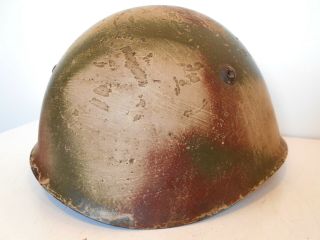 Italian Helmet M33 WWII COMBAT camouflage italian campaign German Helmet WWII 3