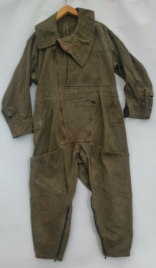 Wwii Ww2 British Royal Air Force Raf Sidcot Pilot Wired Flight Suit Size 2