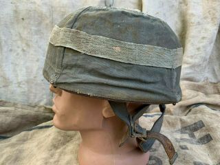 WWII WW2 German Paratrooper helmet M38 Camo with Cover Size 71 3