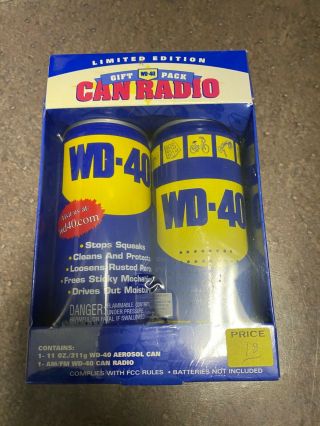 Limited Edition Wd - 40 Can Radio Gift Pack Nib