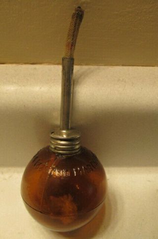 Vintage Round Ball Kerosene Oil Lamp 1880 