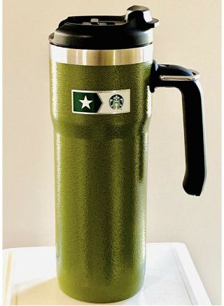 Starbucks,  Stanley Military 2x Walled Hammered Stainless Steel Mug
