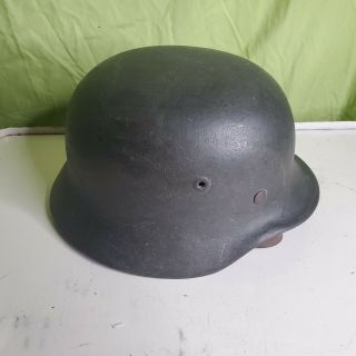 Wwii Ww2 German Army Helmet M - 42 Liner Dome Stamp Chin Strap Signed
