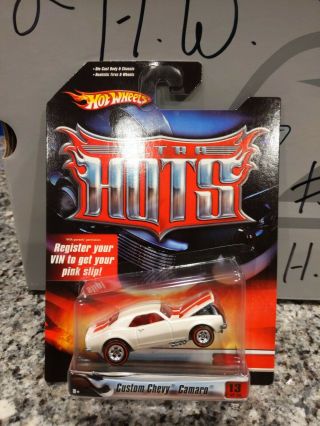Hot Wheels Ultra Hots Custom White Chevy Camaro With Real Riders