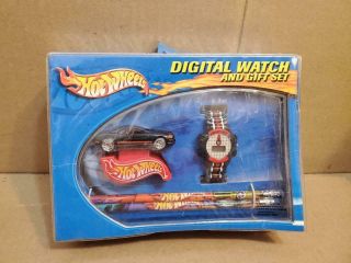 Vintage Hot Wheels Digital Watch And Gift Set ((