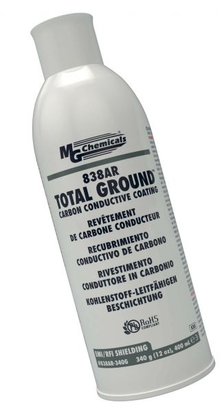 Mg Chemicals 838ar Total Ground Carbon Conductive Paint,  12 Oz Aerosol Spray.