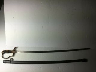 Ww2 German Eichhorn Nco Sword With Matching Serial Number Scabbard