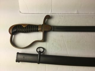 WW2 German Eichhorn NCO Sword with Matching Serial Number Scabbard 2