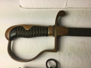 WW2 German Eichhorn NCO Sword with Matching Serial Number Scabbard 3