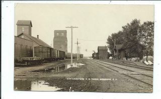 Real Photo Postcard Post Card Highmore South Dakota Sd S D Railroad Yards Train