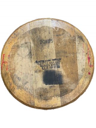 Makers Mark Bourbon Barrel Head/top/lid/end Oak,  Authentic Distillery Stamp
