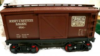 Vintage Jim Beam Large Scale Box / Cattle Train Car Jersey & Western Railway