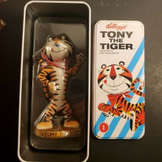 Kelloggs Tony The Tiger Hand Painted Figure And Tin Limited Run 12/35 Vintage