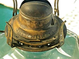Vintage oil lamp very very old made by steel mantle lighting co. 2