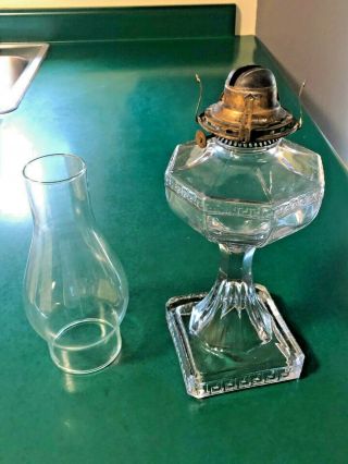 Vintage oil lamp very very old made by steel mantle lighting co. 3