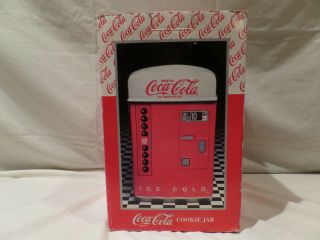 Coca - Cola Vintage Ceramic Vending Machine 1995 Cookie Jar