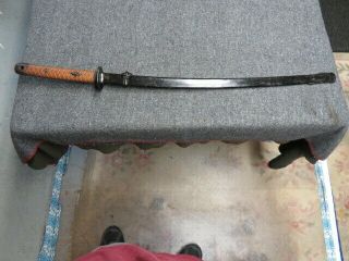 Wwii Japanese Army Late War Nco Sword W/ Matching Numbered Scabbard - Blade