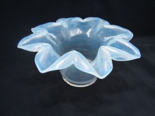 Vintage Opalescent Glass White Flower Lamp Shade Light Fixture Floral