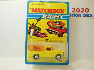 Matchbox Blisterpack Superfast 57 Wild Life Truck - - - - - -