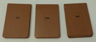 3 Vintage IBM Think Pads Memo Notebooks Still have Paper 2