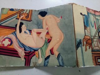 Ancient Painting Shunga Artistic Erotic Viusal Painting Book Nba