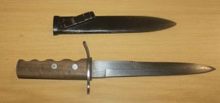 Early Pattern 1935 WW2 Italian MVSN Fascist Trench Knife Dagger 2