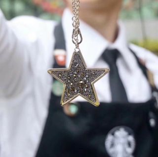 Starbucks 2017 China Swarovski Die - Cut Star Msr Card Set