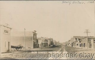 1910 Main St.  Coleridge,  Nebraska Real Photo Postcard By A.  E.  Severance