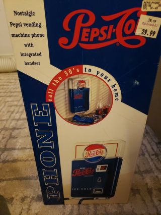 Vintage Pepsi Cola Vending Machine Wall Phone In Package
