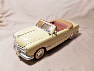 Mira 1/18 1949 Ford Coupe Convetible Topdown Beige Diecast Metal Spain 10 " Vgc