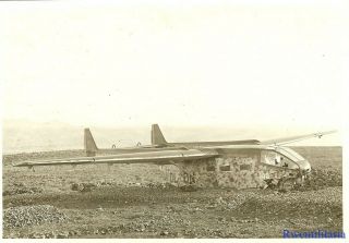 Lg.  Port.  Photo: RARE Luftwaffe Go.  242 Glider (DL,  DN) Crash Landed in Field 2