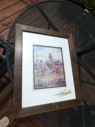 1987 Framed Art Print By William T.  Zivic S/n " Amigos "