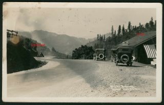 Postcard Rppc,  Roadside Cafe,  Grove Creek Hil,  Pacific Highway,  Oregon,  N Grants Pass