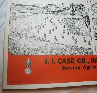 1940 ' S CASE TRACTOR FARM IMPLEMENT ADVERTISING POSTER COMMUNITY CONSERVATION 2