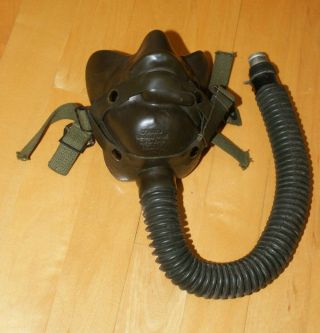 Wwii Medium Size A14 Oxygen Mask By The Ohio Chemical & Manufacturing Co.