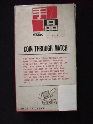 Coin Through Match (T - 17) by Tenyo 3