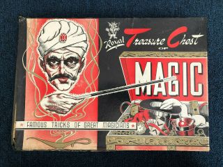 Magic Set Magician Trick Poster Illusion Vintage Kit Antique